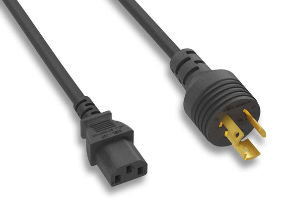 14AWG NEMA L5-15P to IEC-60320-C13 Universal Jumper Power Cord AllCables4U
