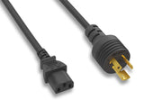 14AWG NEMA L5-15P to IEC-60320-C13 Universal Jumper Power Cord AllCables4U
