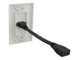 1-Port HDMI Wall Plate With Cable AllCables4U