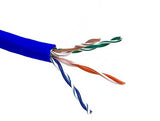 Blue Color Cat5e 350MHZ STP Solid Bulk Ethernet Cable AllCables4U