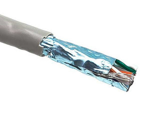 Gray Color Cat5e 350MHZ STP Stranded Bulk Ethernet Cable AllCables4U