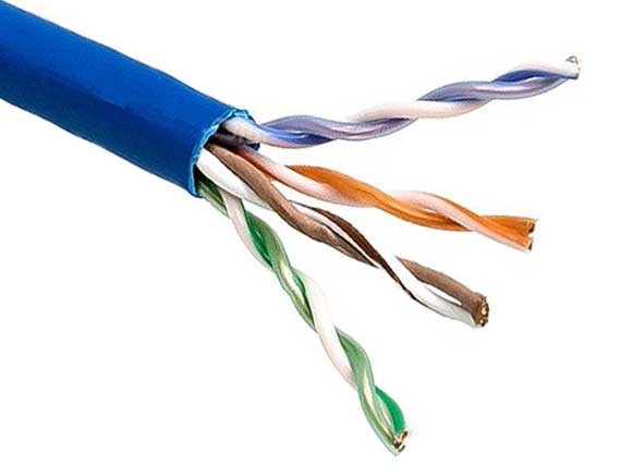 Blue Color Cat5e 350MHZ Plenum UTP Solid Bulk Ethernet Cable AllCables4U