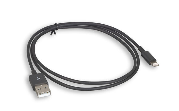 Black Color MFi Certified USB Type A Male to Lightning Sync & Charging Cable AllCables4U