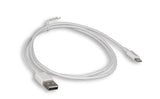 White Color MFi Certified USB Type A Male to Lightning Sync & Charging Cable AllCables4U