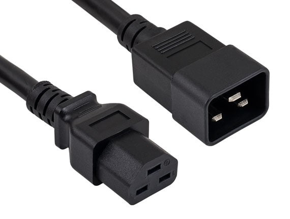 12AWG IEC-60320-C20 to IEC-60320-C21 Universal Jumper Power Cord AllCables4U