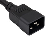 12AWG IEC-60320-C20 to IEC-60320-C21 Universal Jumper Power Cord AllCables4U