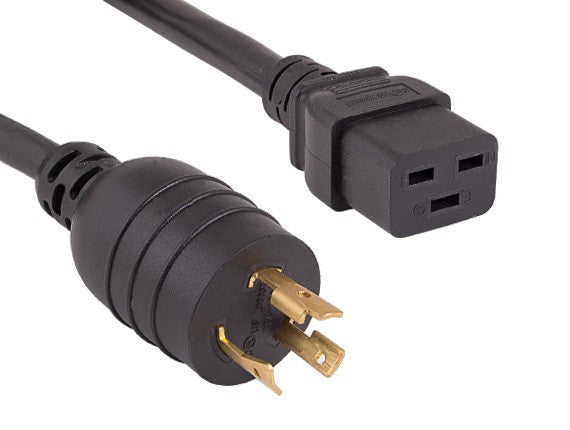 12AWG NEMA L6-20P to IEC-60320-C19 Universal Jumper Power Cord AllCables4U