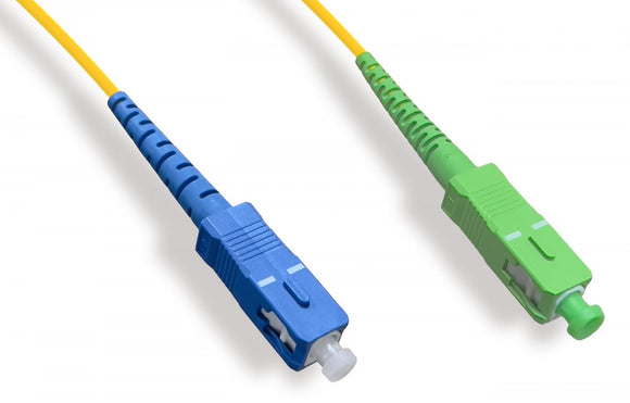 Simplex Single-Mode SC/UPC To SC/APC 9 /125 Fiber Optic Cable AllCables4U
