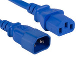 Blue Color 14AWG IEC-60320-C14 to IEC-60320-C13 Universal Jumper Power Cord AllCables4U