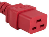 Red Color 14AWG IEC-60320-C14 to IEC-60320-C19 Universal Jumper Power Cord AllCables4U