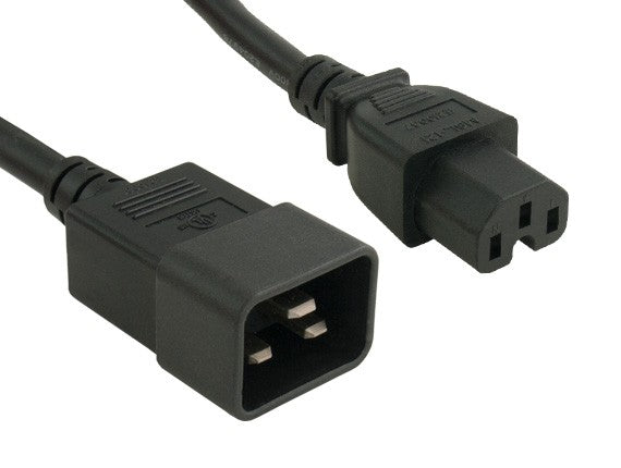 14AWG IEC-60320-C15 to IEC-60320-C20 Universal Jumper Power Cord AllCables4U