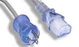 14AWG NEMA 5-15PHG to IEC-60320-C13 Hospital Grade Power Cord AllCables4U