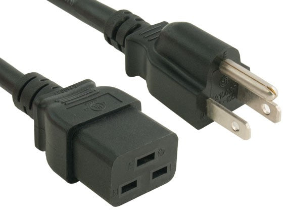 14AWG NEMA 5-15P to IEC-60320-C19 Universal Jumper Power Cord AllCables4U