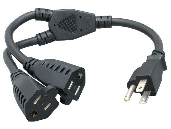 14AWG NEMA 5-15P to NEMA 5-15R ╳ 2 Splitter Power Cord AllCables4U