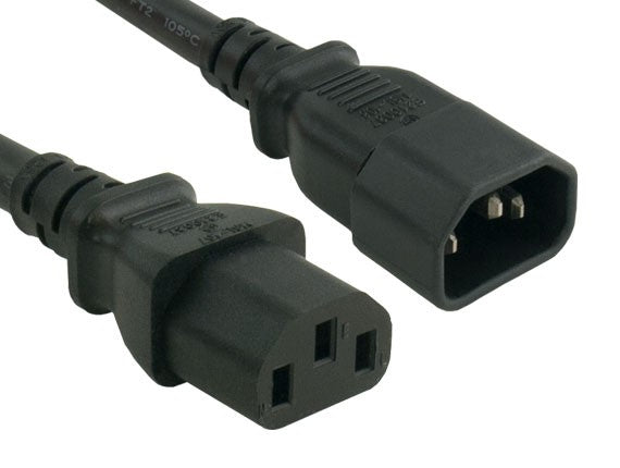 16AWG IEC-60320-C14 to IEC-60320-C13 Universal Jumper Power Cord AllCables4U