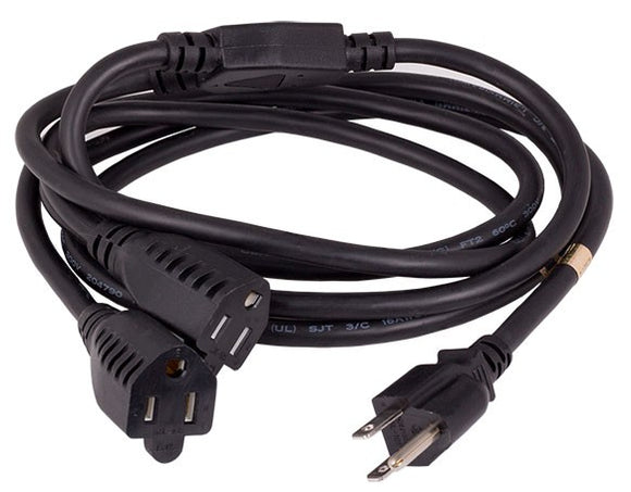 16AWG NEMA 5-15P to NEMA 5-15R ╳ 2 Splitter Power Cord AllCables4U
