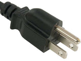 Black Color 18AWG NEMA 5-15P to IEC-60320-C13 Universal Jumper Power Cord AllCables4U