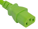 Green Color 18AWG NEMA 5-15P to IEC-60320-C13 Universal Jumper Power Cord AllCables4U