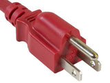 Red Color 18AWG NEMA 5-15P to IEC-60320-C13 Universal Jumper Power Cord AllCables4U