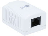 1-Port Cat5e Surface Mount Box AllCables4U