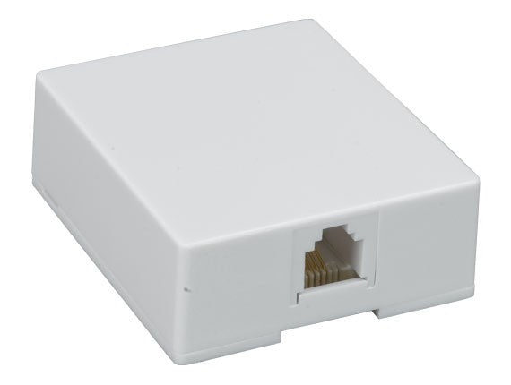 1-Port RJ-11 6P4C Surface Mount Box AllCables4U