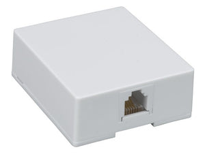 1-Port RJ-12 6P6C Surface Mount Box AllCables4U