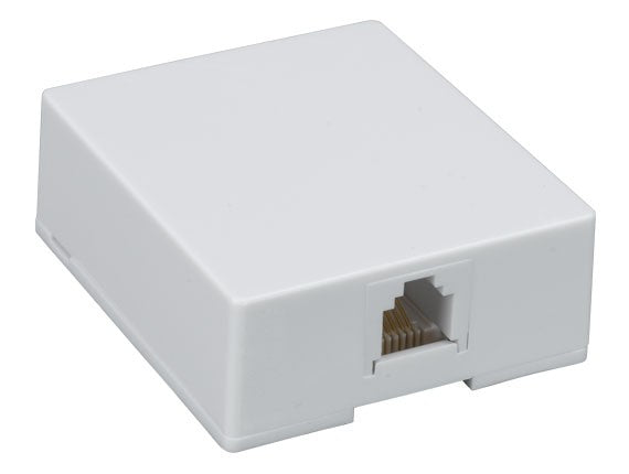 1-Port RJ-12 6P6C Surface Mount Box AllCables4U