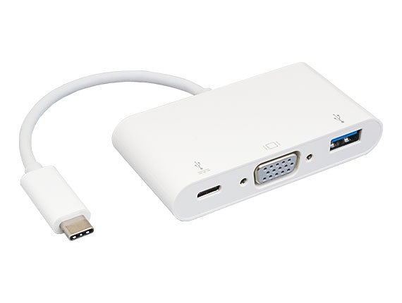 USB 3.1 Type C Male to USB 3.0/VGA/Type C Charging Adapter AllCables4U