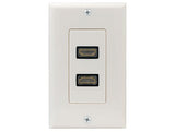 2-Port HDMI Wall Plate AllCables4U