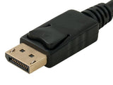 24AWG DisplayPort Male to DisplayPort Male Cable with Latch AllCables4U