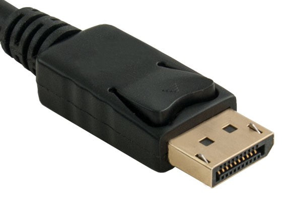 28AWG DisplayPort Male to DisplayPort Male Cable With Latch AllCables4U