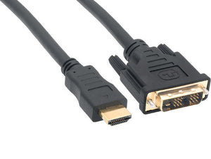 HDMI Male to DVI-D (Single Link) Male Cable AllCables4U