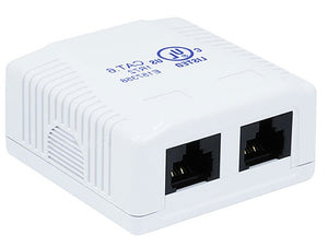 2-Port Cat6 Surface Mount Box AllCables4U