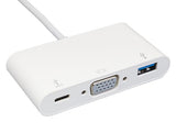 USB 3.1 Type C Male to USB 3.0/VGA/Type C Charging Adapter AllCables4U