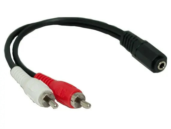 3.5mm Stereo Female to 2  RCA Male Audio Cable AllCables4U