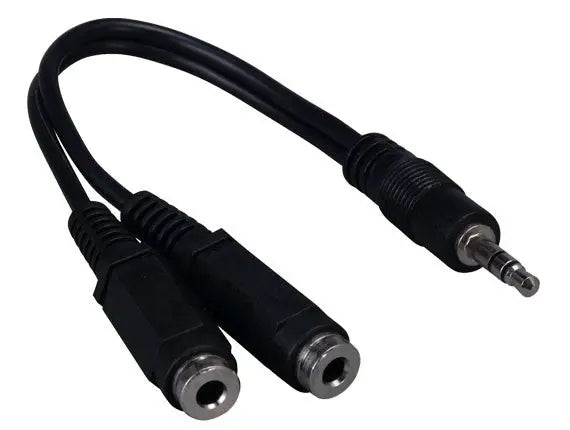3.5mm Stereo Male to 2  3.5mm Stereo Female Audio Cable AllCables4U