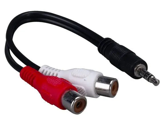 3.5mm Stereo Male to 2 x RCA Female Audio Adapter Cable AllCables4U