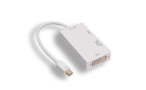 Mini DisplayPort to HDMI / DVI / VGA 3 In 1 Adapter AllCables4U