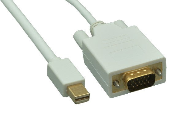Mini DisplayPort Male to VGA Male Cable AllCables4U