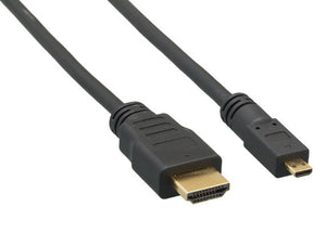 High Speed HDMI Male to MICRO HDMI Male Cable With Ethernet AllCables4U