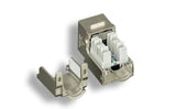 Silver Color Cat6 Shielded 110 Type Punch Down Keystone Jack AllCables4U