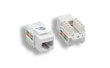White Color Cat6 110 Type Punch Down Keystone Jack AllCables4U