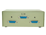 2-WAY AB DB15 Female Manual Data Switch box AllCables4U