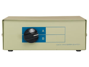 2-WAY AB DB25 Female Manual Data Switch box AllCables4U
