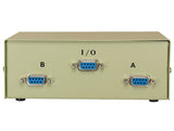 2-WAY AB DB9 Female Manual Data Switch box AllCables4U