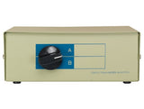 2-WAY AB DB9 Female Manual Data Switch box AllCables4U
