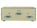 Rotary Dial Style 2-Way VGA HD15 Manual Data Switch Box AllCables4U