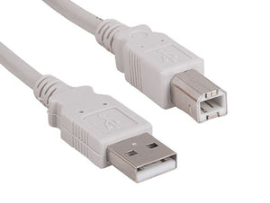 Beige Color USB 2.0 A Male to B Male Cable AllCables4U