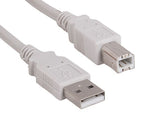 Beige Color USB 2.0 A Male to B Male Cable AllCables4U