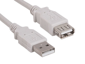 Beige Color USB 2.0 A Male to A Female Extension Cable AllCables4U